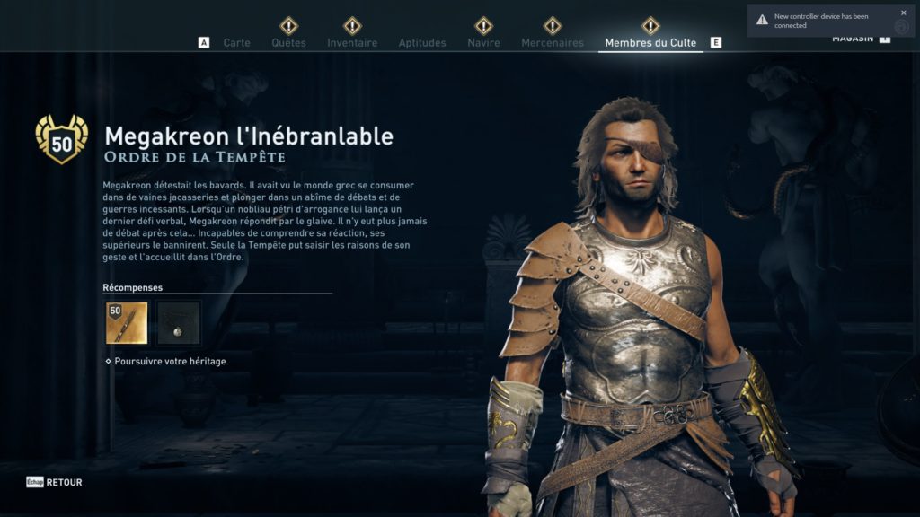 Assassin's Creed® Odyssey ordre tempete ancien heritage dlc