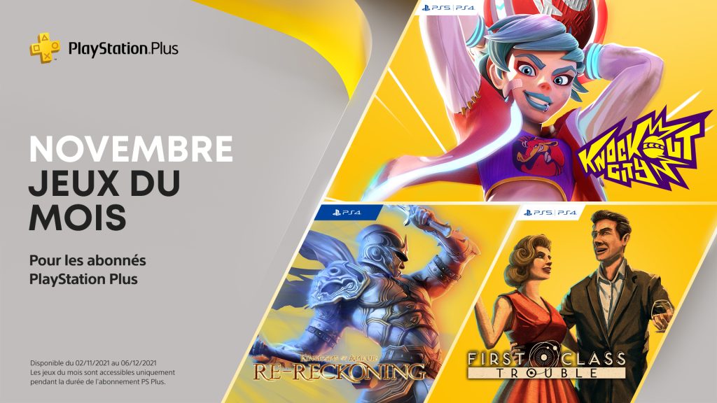 jeu playstation plus novembre 2021 gratuit ps4 ps5